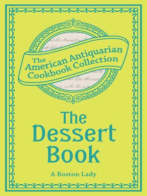 cover image of The Dessert Book